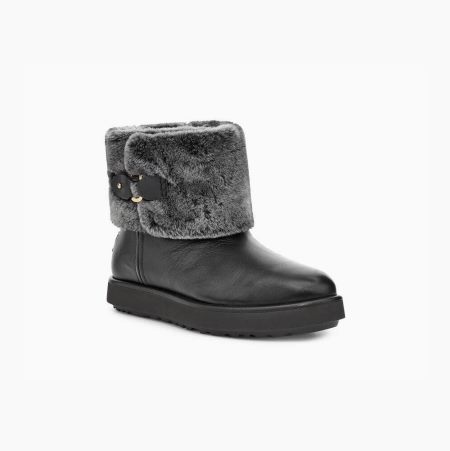 UGG Classic Berge Mini - Boots Dame - Svart (NO-P948)